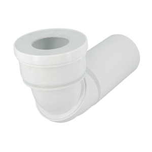 Pipe WC Orientable PVC Droite Coudée Nicoll PORTWC, Ø100mm
