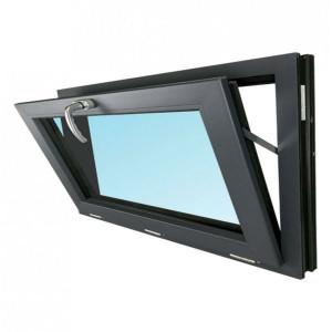Fenêtre Abattant PVC Gris 7016 45x90 cm 