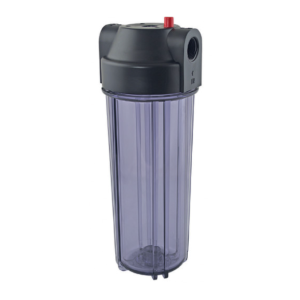 Porte-filtre à Eau 10" Aquapro AEG O2 E/S 3/4" Noir/Tranparent