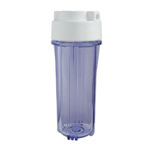 Porte-filtre à Eau 5" Aquapro AEG E/S 1/4" Blanc/Transparent