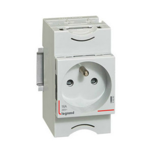 Prise de courant Modulaire 10/16A 250V 2P+T à eclipse, Legrand 004280