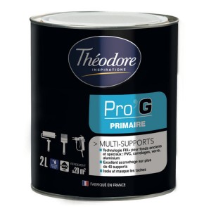 Peinture Primaire Théolaur Multi Supports Blanc, 2 pots de 2l