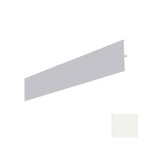 Raccord plat Mâle pour Bardage MEP 63 x 11 mm Blanc, 5 m