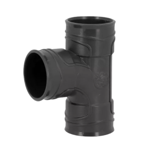 Raccord Té Pied de Biche PVC NF F-F 87°30 Nicoll Hometech Anthra ⌀40mm