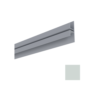 Raccord vertical pour Bardage MEP Isocel 75 x 21,4 mm Gris Clair, 4 m