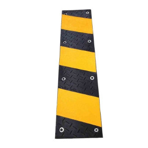 Rampe de Portail en Caoutchouc Noir/Jaune Viso WARN1200, L 1200 mm