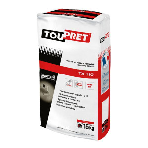 Enduit de Rebouchage en Poudre Toupret TX110 Extra Blanc Sac 15 kg