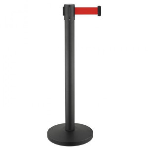 Poteau Guidage Sangle 200x5x91cm Récepteur Noir Rouge Viso RECO2BKRE