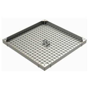 Regard à paver Inox B125 Limatec TL800, 940 x 940 mm, H67.5 mm