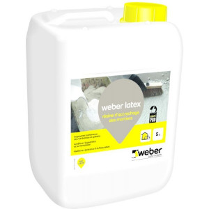 Résine d'Accrochage Mortiers et Béton Weber Latex 5l