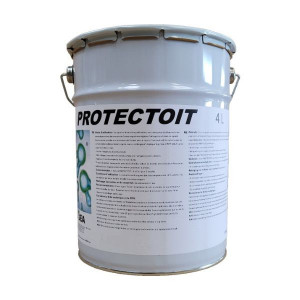 Revêtement Imperméabilisant Toitures Dalep Protectoit Gris Pot 4L 