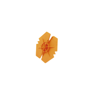 Rondelle Fixe Isolant Casse Goutte Orange diam 3,6/4,5 mm, par 1000