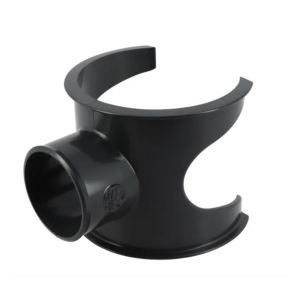 Selle 90° PVC à Coller NF M-F Nicoll Hometech® Anthracite, ⌀100/50mm