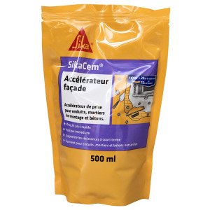 Accélérateur de Prise Béton et Mortier Sikacem, 0,5 litres