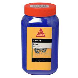 Colorant Bleu Mortiers et Bétons Sikacem Color, 700g