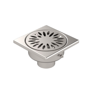 Siphon de Sol Inox Limatec 100x100 à sortie verticale ⌀40 mm