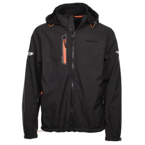 Veste Softshell Doublée Bosseur Trident Noir