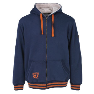 Sweat-shirt doublé Sherpa Bosseur Oural Bleu