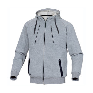 Sweat Shirt Zippé DeltaPlus ANZIO Gris