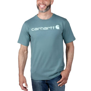 T-Shirt Carhartt Core Logo S/S 103361 Sea Pine Heather