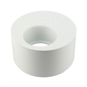 Tampon de Réduction simple PVC NF M-F Nicoll T5B Blanc, ⌀100/50mm