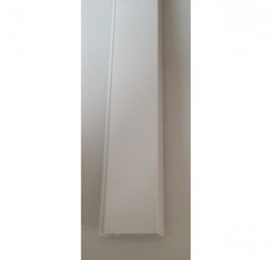 Tapée d'isolation PVC 43 x 3000 mm, Blanc