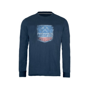 Tee-shirt Manches Longues Bosseur Cheyenne Marine