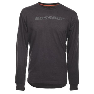 Tee-Shirt Manches Longues Bosseur Tucker Gris Chiné