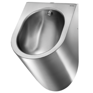 Urinoir suspendu Inox 304 Delabie Delta Poli satiné 134170 Alim haut