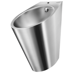 Urinoir suspendu Inox 304 Delabie Fino Poli satiné 135110 Alim haut