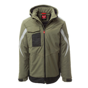 Veste Softshell Rembourrée Payper Wonder Pad Vert Militaire/Noir