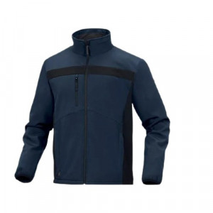 Veste Softshell Zippé DeltaPlus LULE2 Marine-Noir