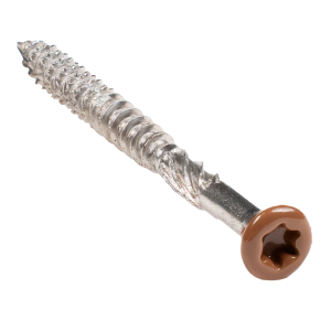 Vis Inox A2 Terrasse Composite Cobra Razorspin 5 x 60mm Teak x 50