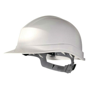 Casque de Chantier DeltaPlus Zircon 1 Blanc, Taille Ajustable