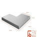 Angle-90°-Couvertine-Alu-Finibeau-Plat-50x50x27cm-Gris-Sablé-2