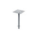Support plat pour Vis de Fondation Cobra Fastener, 90 x 90 mm