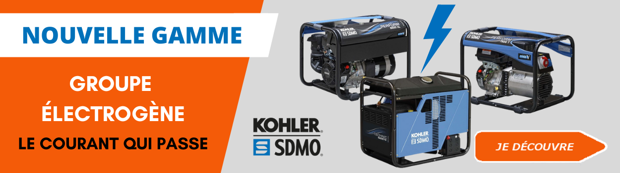 Les groupes électrogènes de la marque Kohler-SDMO sont arrivés sur le site materiauxnet.com. Choisissez le groupe électrogène adapté à vos besoins.