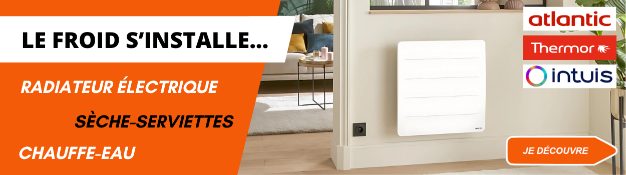 Le froid s'installe... Découvrez notre large gamme de radiateurs électriques, sèche-serviettes, chauffes-eau électriques, rideaux d'air... pour votre confort intérieur.
