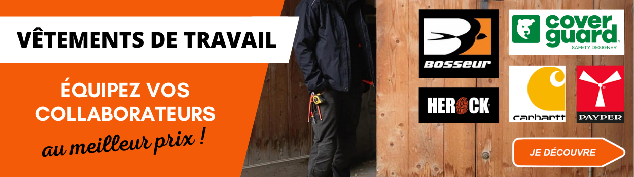 Materiauxnet vous propose une large gamme d'équipement de protection individuelle destinée aux professionnels : pantalons de travail, sweats, t-shirts, vestes de travail, gant de travail, combinaisons… Retrouverez ici les tenues professionnelles adaptées à votre métier !