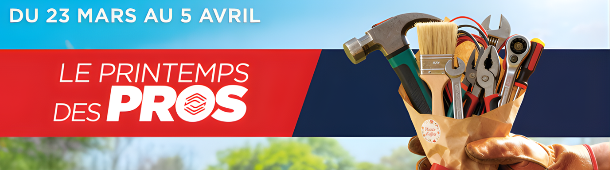 Profitez de nombreuses remises jusqu'au 5 avril 2026 sur une large sélection de produits de grandes marques professionnelles !